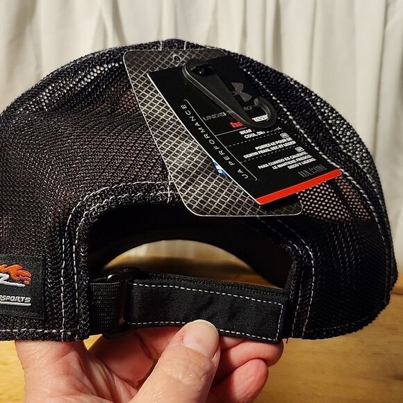 Under Armour NASCAR Fire Alarm Services Inc #7 Regan Smith Hat - New - Picture 4 of 8